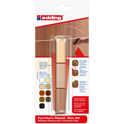 Edding 8901 bútorjavító wax készlet bükk/juhar