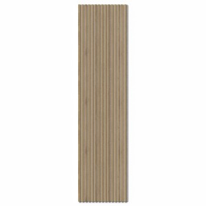 Denpanels Sötét Tölgy Akusztikus Panel, 240x60 cm, hangcsökkentéshez és a szoba akusztikájának javításához.