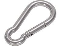 Karabinerhorog rozsdamentes acél 100 mm x 10 mm