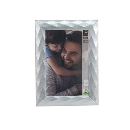Fotókeret műanyag Mira ezüst XS 10 cm x 15 cm