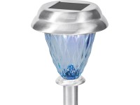 Földbe szúrható LED-es szolárlámpa nemesacél Földbe szúrható LED-es szolárlámpa nemesacél