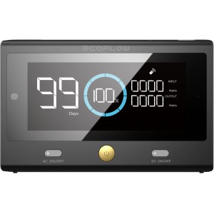 EcoFlow távirányító napelem rendszerekhez LCD kijelzővel és Bluetooth-szal.