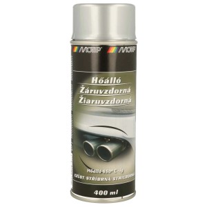 Ezüst színű autó spray t.b.t. kipufogó rendszerekhez, hőálló 650°C-ig.