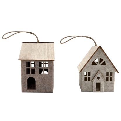 Boltze Neyla felakasztható dísz 2-féle változatban válogatás bézs