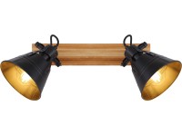 Globo Günther 2 részes spotlámpa barna-fekete