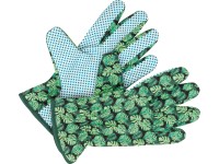 Pamut kesztyű dzsungel minta zöld méret: 8