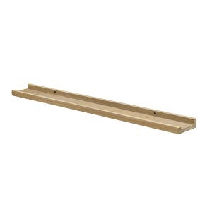 Dolle Photoshelf bambusz polc, 80 cm széles, falra szerelhető képekhez és dekorációhoz.