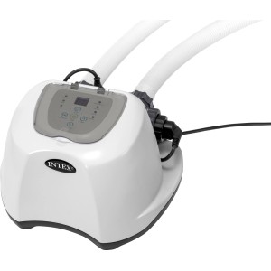 Intex Krystal Clear Eco 5220 sós vízi rendszer medencékhez, fehér egység két tömlővel.