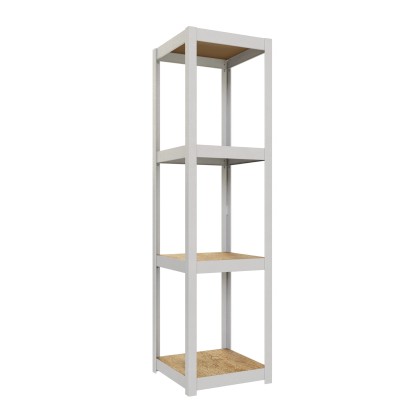 Ar Shelving Rivet Style S állvány D-Carbon 150x40x40cm szürke-fehér, tölgy FSC®