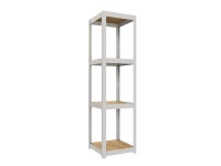 Ar Shelving Rivet Style S állvány D-Carbon 150x40x40cm szürke-fehér, tölgy FSC®