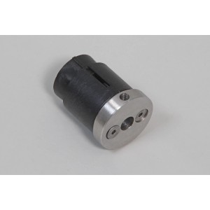 Adapter V2A rozsdamentes acél végzáróval, 40 mm-es korláthoz.