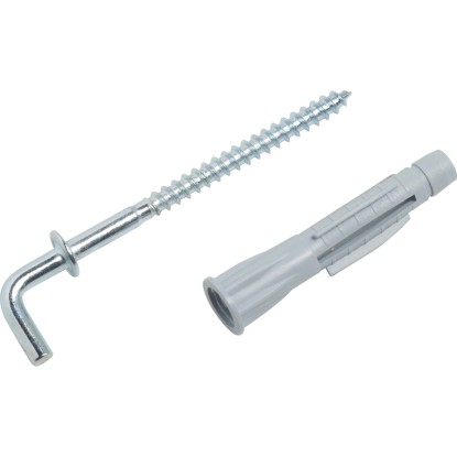 LUX terpesztődübel derékszögű csavaros kampóval 8 mm x 40 mm 4 darab