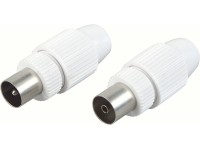 Schwaiger koaxiális készlet IEC fehér Schwaiger koaxiális készlet IEC fehér