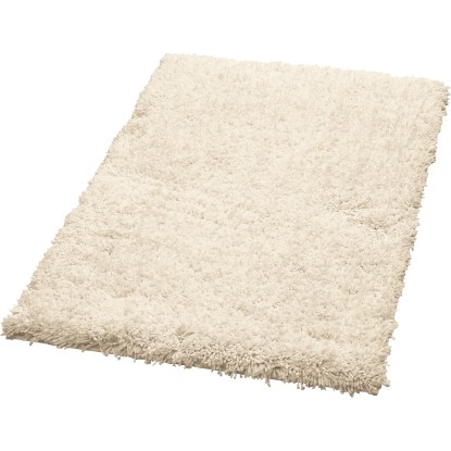 Fürdőszobai szőnyeg 55 cm x 85 cm krémszínű