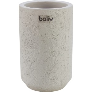 Szürke baliv Cosy Cave beton fogkefetartó, érdes felülettel.