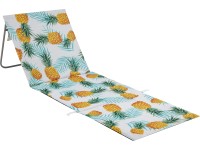 Palmelo napozóágy acél vázzal 42 cm x 51 cm x 153 cm ananász mintás