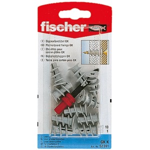 Fischer GK K gipszkarton dübel (10 db) beütő szerszámmal gipszkartonhoz.