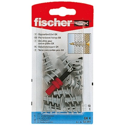 Fischer GK K gipszkarton dübel (10 db) beütő szerszámmal gipszkartonhoz.
