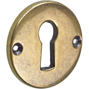 Hettich kulcslyuk takaró, barnított, kerek, bútorzárakhoz.