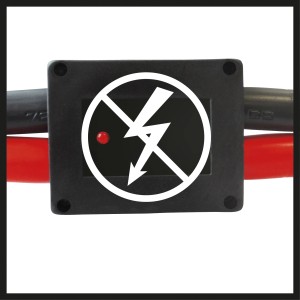 Közelkép az Einhell BT-BO 25/1 A LED SP bikakábel túlfeszültségvédelméről.