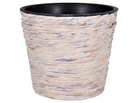 A.H.G. Sticking Roll kaspó vízijácinttal 16 cm x 14 cm Koptatott fehér