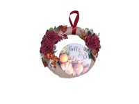 Felakasztható őszi ajtódísz 25 cm feliratos