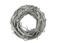 Mica Decorations koszorú kézműves dekoráció 20 cm átmérő x 5 cm fehér