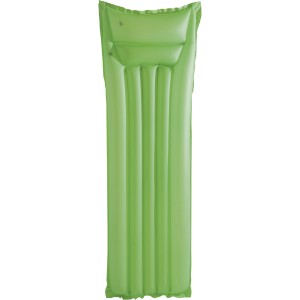 Zöld Bestway felfújható matrac (170x54x15 cm) fejtámlával medencéhez és fürdőzéshez.