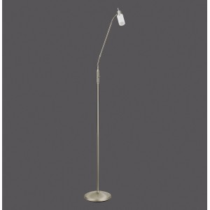Max LED állólámpa, acél/üveg, M 111-157cm, olvasólámpa.