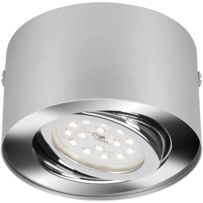 Briloner Tube LED-es felszerelhető lámpa ezüst kerek