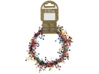 Mini csillaggirland drótból 270 cm többszínű