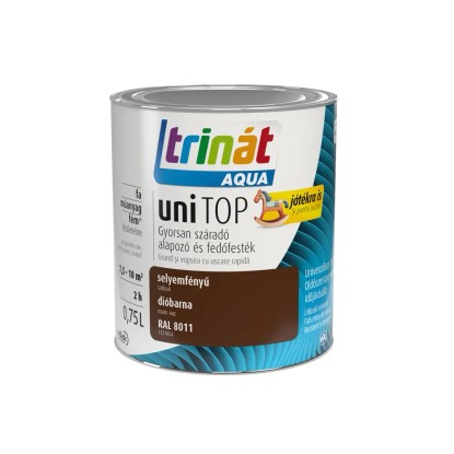 Trinát Aqua Unitop zománcfesték dióbarna 0,75 l