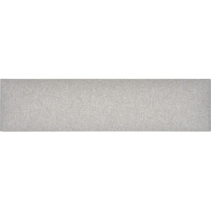 Négyszög alakú fali párna 15 cm x 60 cm szövet világosszürke