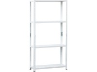 Fém polcállvány fehér 150 cm x 75 cm x 30 cm Fém polcállvány fehér 150 cm x 75 cm x 30 cm