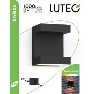 TWISTO kültéri LED alumínium fali lámpa