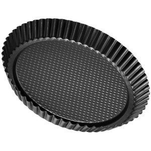 Zenker gyümölcstorta forma, 30 cm, fekete metál, tapadásmentes bevonattal.
