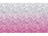 Komar vlies fotótapéta Herringbone Pink 400 cm x 250 cm