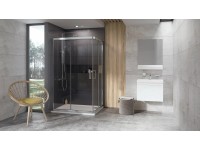 Zuhanykabin 10RV2K-100+10RV2K-100 szatén +Átlátszó Zuhanykabin 10RV2K-100+10RV2K-100 szatén +Átlátszó