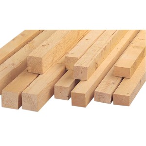 Fűrészelt luc/fenyő gerenda halom, 78x98x3000 mm, tetőhöz és belsőépítészethez.