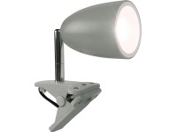 OBI Vidorni LED-es csiptetős lámpa 16 cm szürke