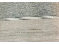 Albani dekor anyag szőtt csíkkal szürke 150 cm széles méteráru
