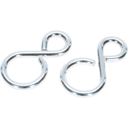 S-kampó nikkelezett 29 mm x 16 mm x 5 mm 2 db