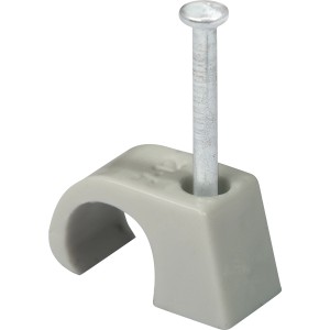 Szürke expressz bilincs szögkel kábelekhez és csövekhez (Ø 7-11mm), 10 db-os csomag.