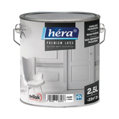 Héra Prémium Matt Latex beltéri falfesték 2,5 l