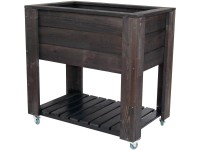 Kerekes magaságyás antracit 80 cm x 50 cm FSC