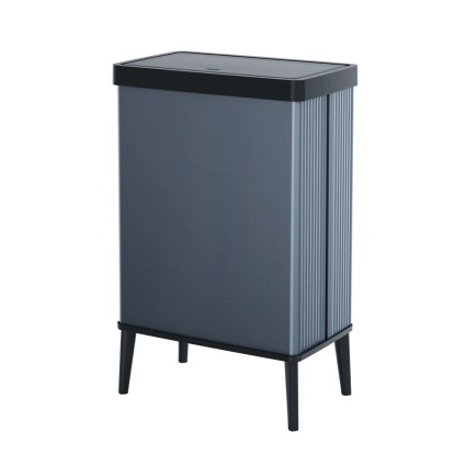 Curver "Verto High" fedeles szemetes kék / fekete 54 l