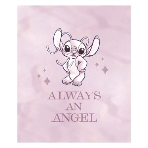 Komar falikép Stitch Always an Angel, 40x50 cm, gyerekszobába.