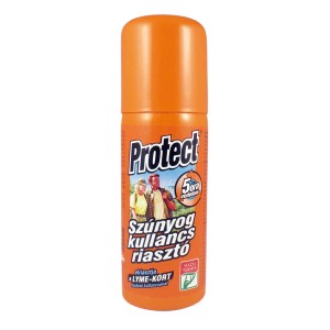 Narancssárga spray kullancsok és szúnyogok ellen.