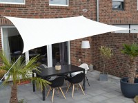 Floracord HDPE négyszögletű napvitorla fehér 250 cm x 300 cm