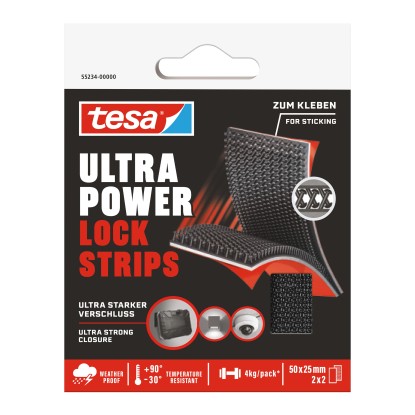 tesa Ultra Power Lock strips extra erős rögzítőcsíkok 2 pár